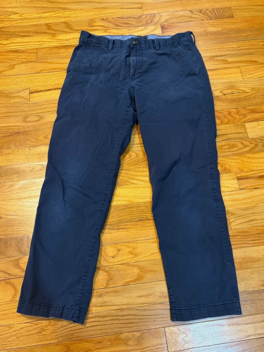 Men's Gap Khakis Navy , Straight Stretch, 33/30